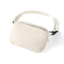 Load image into Gallery viewer, Nollia Cozy Sherpa Waist Bag in beige
