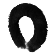 Load image into Gallery viewer, Nollia black faux fur headband winter fashion 
