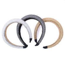 Load image into Gallery viewer, &quot; C &quot; Shaped Padded Headband with Rhinestones
