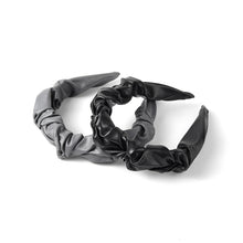 Load image into Gallery viewer, Wrinkled Faux Leather Headband
