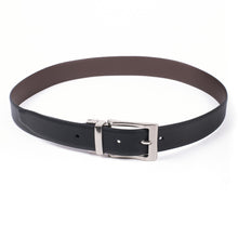 Load image into Gallery viewer, Genuine Cow Hide Leather Reversible Dress Belt
