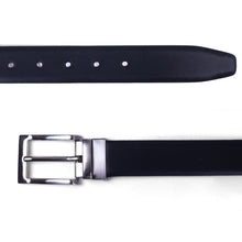 Load image into Gallery viewer, Genuine Cow Hide Leather Reversible Dress Belt
