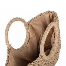 Load image into Gallery viewer, Ladies Straw Handle Basket Bag
