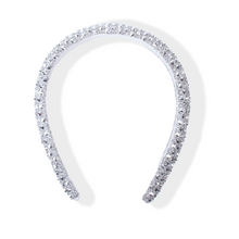 Load image into Gallery viewer, Silver Bling Headband with Rhinestones
