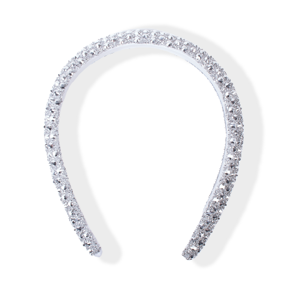 Silver Bling Headband with Rhinestones