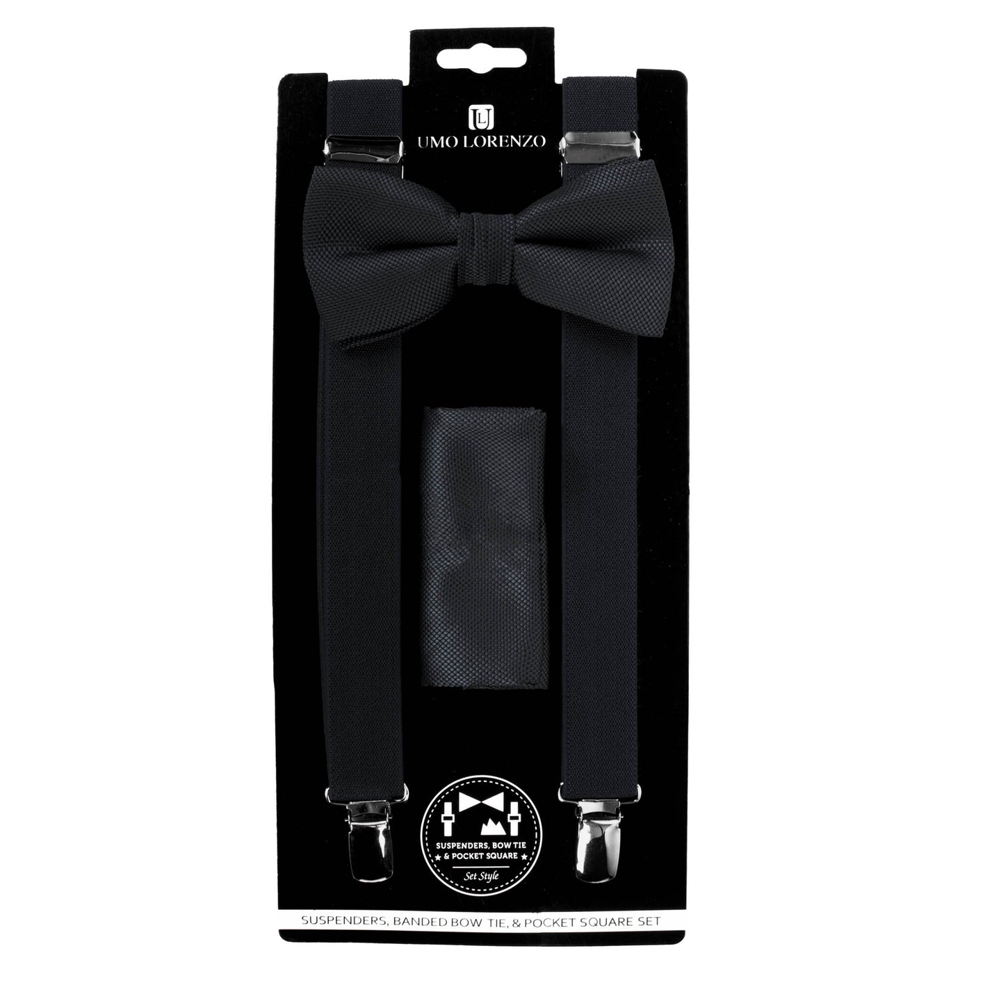 Men's Suspenders - Solid Color Clip-on