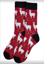 Load image into Gallery viewer, Men&#39;s Socks - Alpaca Fun Novelty Socks
