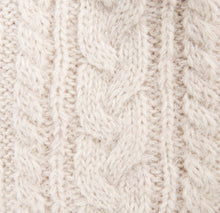 Load image into Gallery viewer, Premium Wool Cable Fuzzy Lined Mittens

