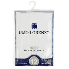 Load image into Gallery viewer, Men&#39;s Cotton Plain Handkerchiefs 12 piece Set
