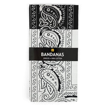Load image into Gallery viewer, Cotton Bandana Black &amp; White Duo Pack
