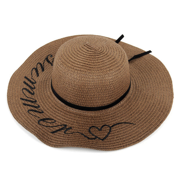 Women's Hat - Wide Brim Floppy Summer Hat