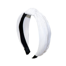 Load image into Gallery viewer, Pleated Solid &quot;C&quot; Shaped Head Band - PHB1004
