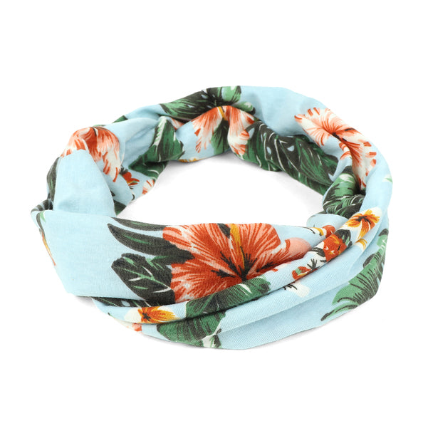 Headband - Ladies Summer/Spring Floral and Teal