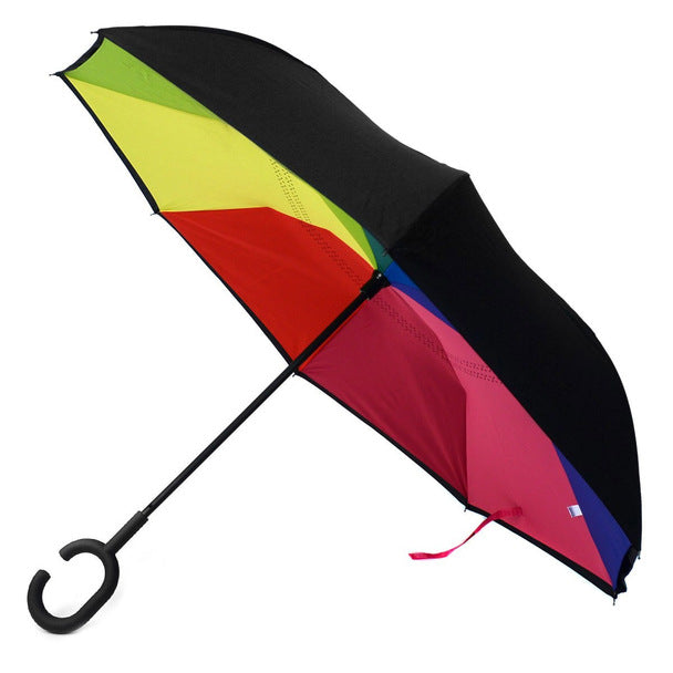 Umbrella - Rainbow Double Layer Inverted