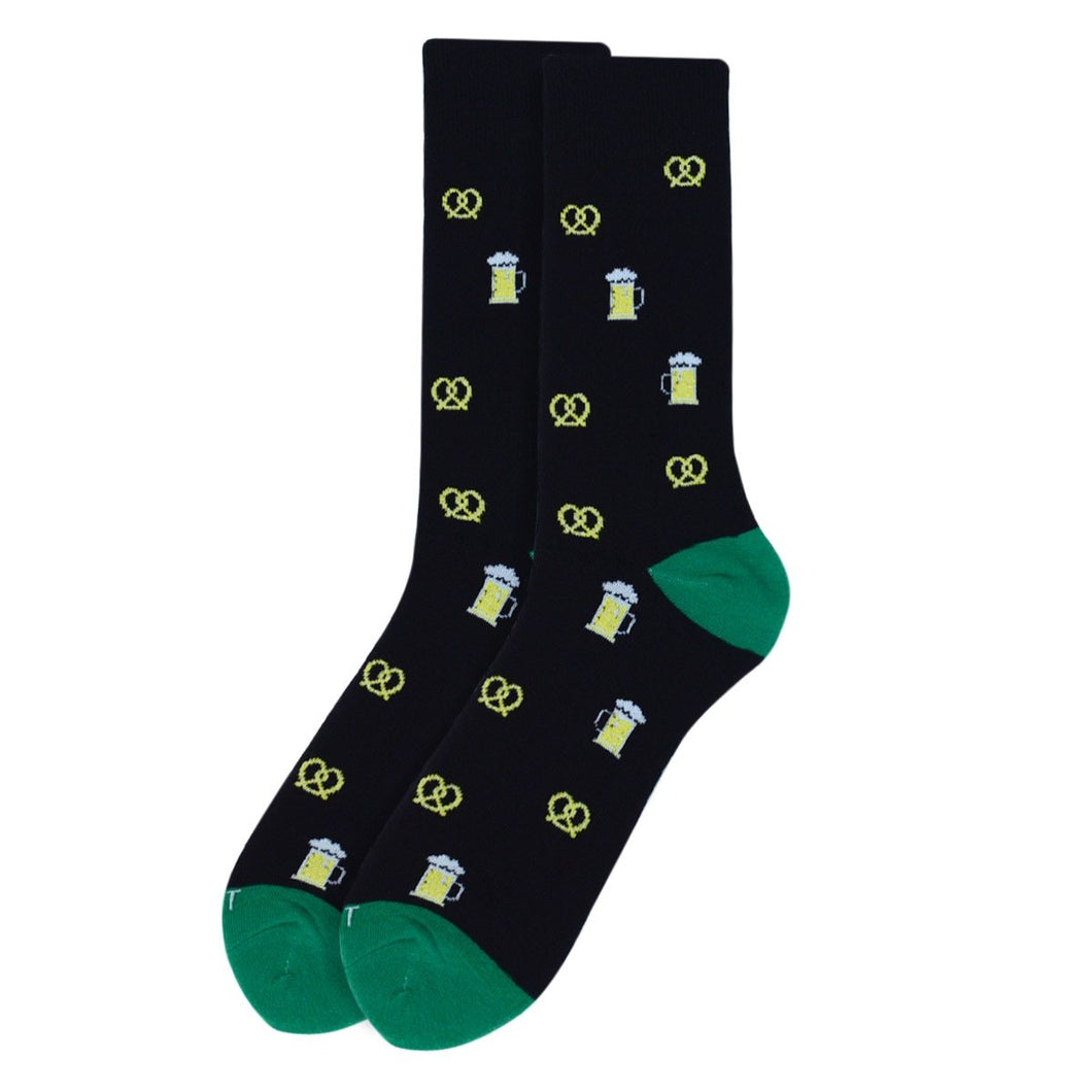  Men's Premium Pretzels & Beer Novelty Socks - NVPS2010