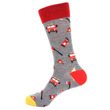 Load image into Gallery viewer, Men&#39;s Socks - Firefighter Novelty Socks
