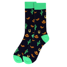 Load image into Gallery viewer, Men&#39;s Socks - Wile West Novelty Socks
