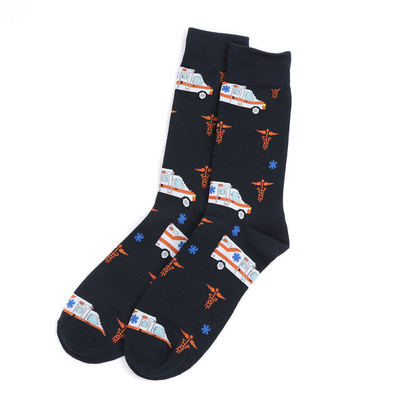 Men's Socks - Ambulance Novelty Socks