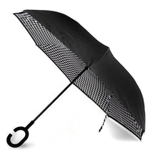 Load image into Gallery viewer, Umbrella - Double Layer Houndstooth Inverted
