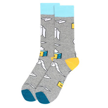 Load image into Gallery viewer, Men&#39;s Socks - Paper Novelty Socks
