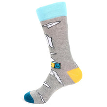 Load image into Gallery viewer, Men&#39;s Socks - Paper Novelty Socks
