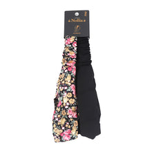 Load image into Gallery viewer, Headband - Solid and Floral Headband Set 2 Pc
