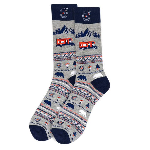Men's Socks - Road Trip Novelty Socks