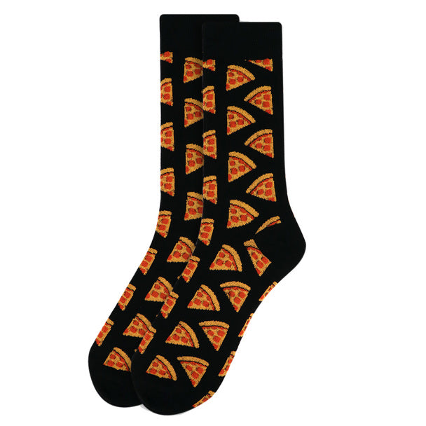 Men's Socks - Pepperoni Pizza Novelty Socks