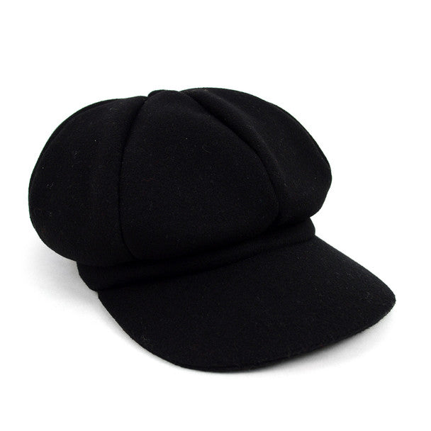 Women's Wool Beret Style Cabbie Baker Cap