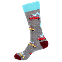 Load image into Gallery viewer, Men&#39;s Socks - Camping Car Novelty Socks
