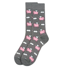 Load image into Gallery viewer, Men&#39;s Socks - Flying Pig Novelty Socks
