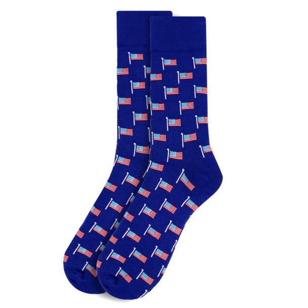 Men's Socks - American Flag Novelty Socks