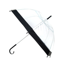 Load image into Gallery viewer, Umbrella - Petite See-Thru Clear - Color Border

