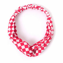 Load image into Gallery viewer, Headband - Ladies Criss-Cross Checker Elastic
