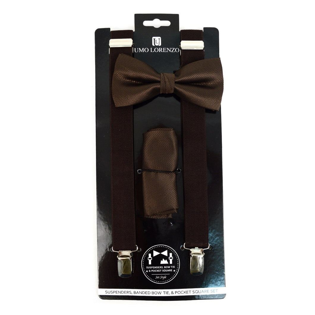 Men's Solid Color Clip-on Suspenders - BTHSU6308