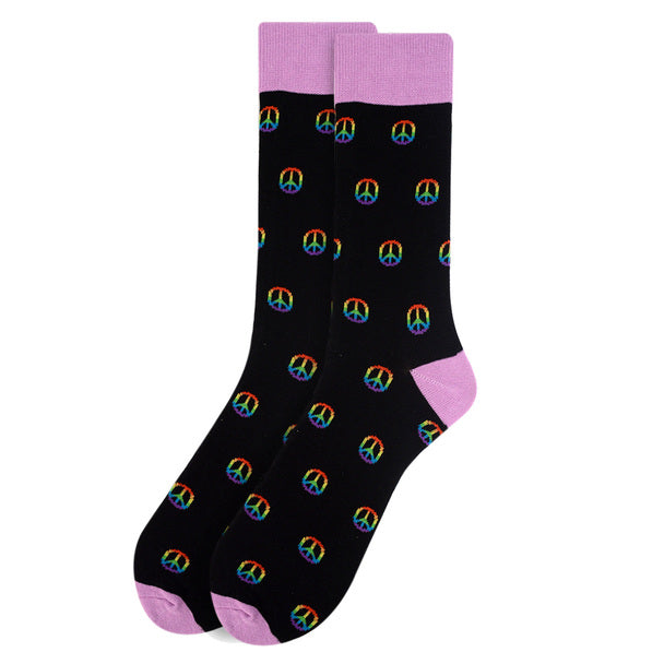 Men's Socks - Peace Sign Novelty Socks