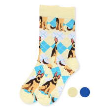 Load image into Gallery viewer, Men&#39;s Socks - Novelty Argyle Dog
