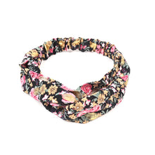 Load image into Gallery viewer, Headband - Solid and Floral Headband Set 2 Pc
