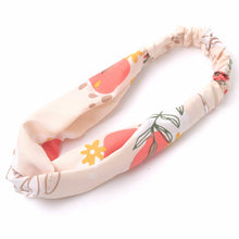 Load image into Gallery viewer, Head Band - Ladies Criss-Cross Floral Elastic
