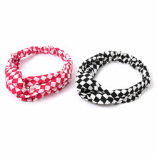 Load image into Gallery viewer, Headband - Ladies Criss-Cross Checker Elastic
