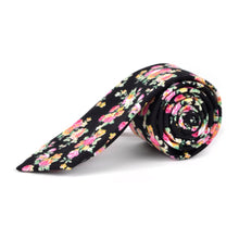 Load image into Gallery viewer, Tie - Floral Cotton Slim Tie  2.5&quot;
