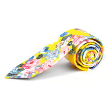Load image into Gallery viewer, Tie - Floral Cotton Slim Tie  2.5&quot;
