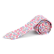 Load image into Gallery viewer, Tie - Floral Cotton Slim Tie  2.5&quot;

