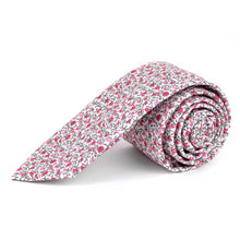 Load image into Gallery viewer, Tie - Floral Cotton Slim Tie  2.5&quot;
