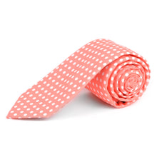 Load image into Gallery viewer, Tie Polka Dot Cotton Slim Tie 2.5&quot;
