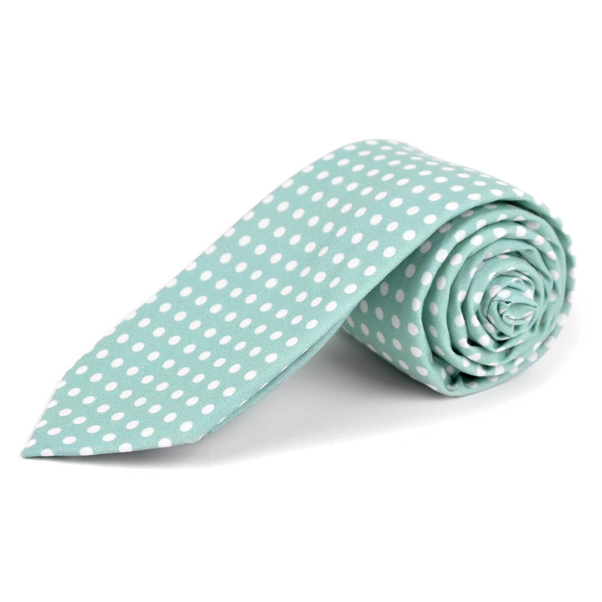 Tie Polka Dot Cotton Slim Tie 2.5