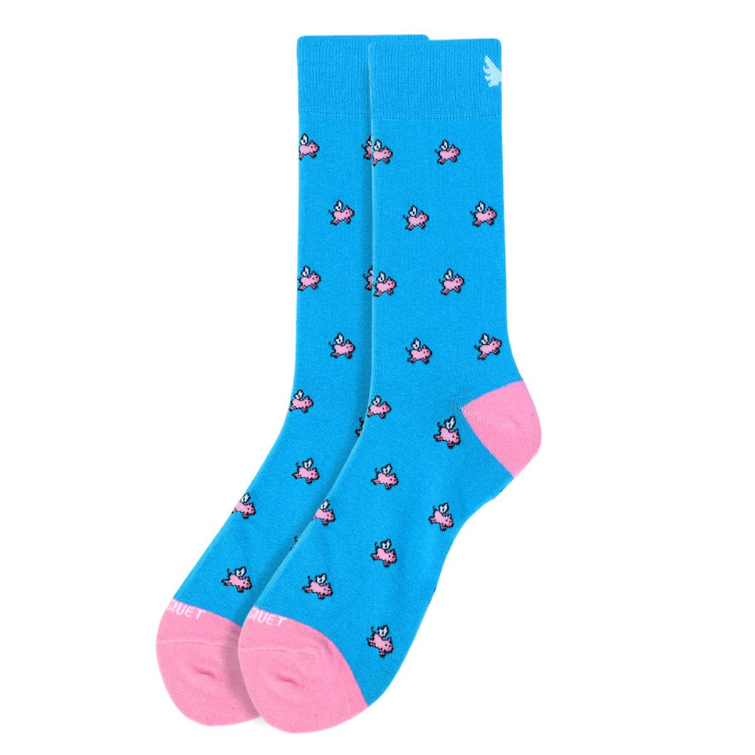 Men's Socks - Premium Cotton Collection - When Pigs Fly
