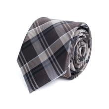 Load image into Gallery viewer, Tie - Plaid Microfiber Poly Woven
