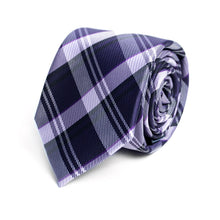 Load image into Gallery viewer, Tie - Plaid Microfiber Poly Woven
