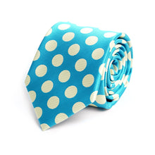 Load image into Gallery viewer, Tie - Polka Dots Microfiber Poly Woven
